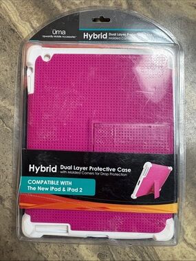 Hybrid Dual-Layer Protective Tablet Case - Pink